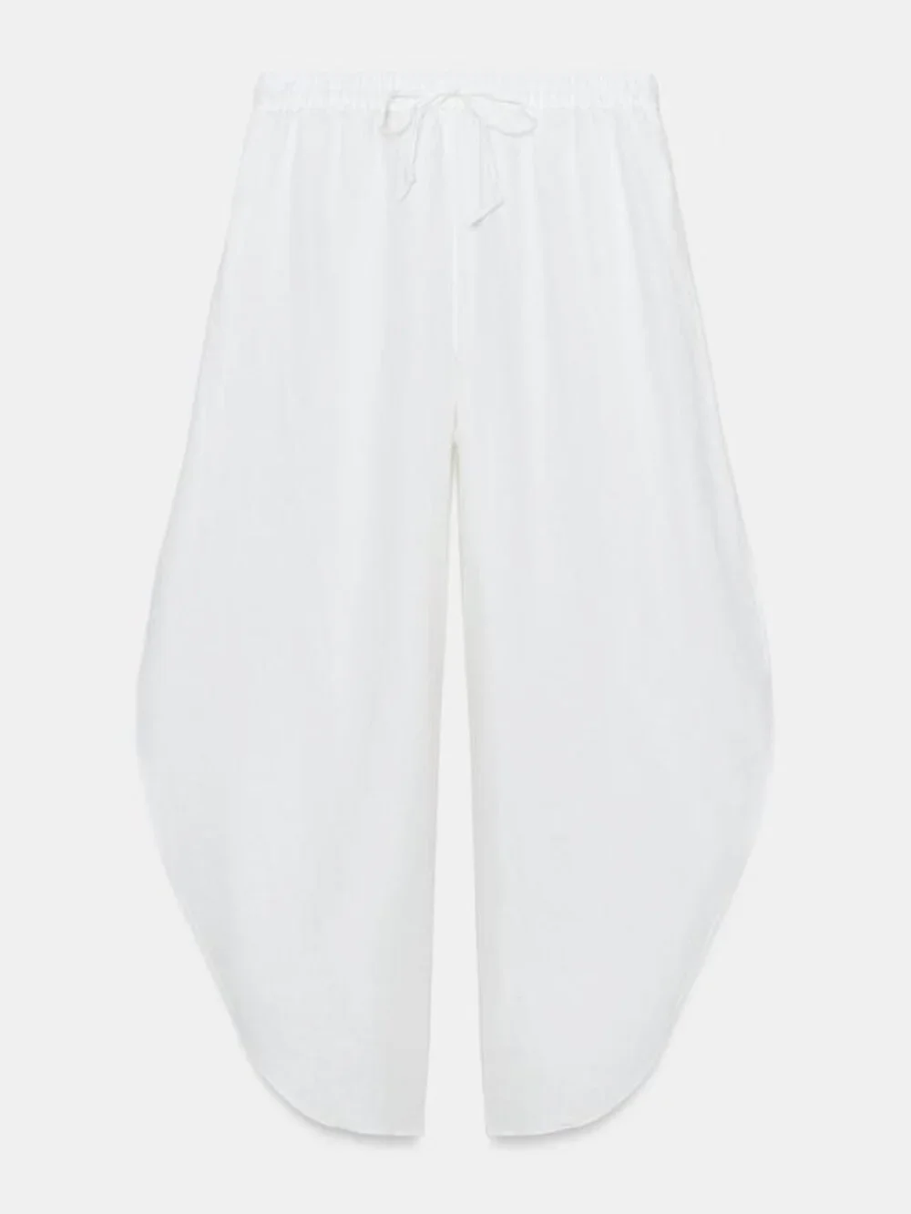 ZARA ZW COLLECTION 100% LINEN PANTS WITH VENTS